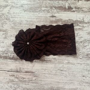 Brown Lace ThreeBirdNest Headwrap